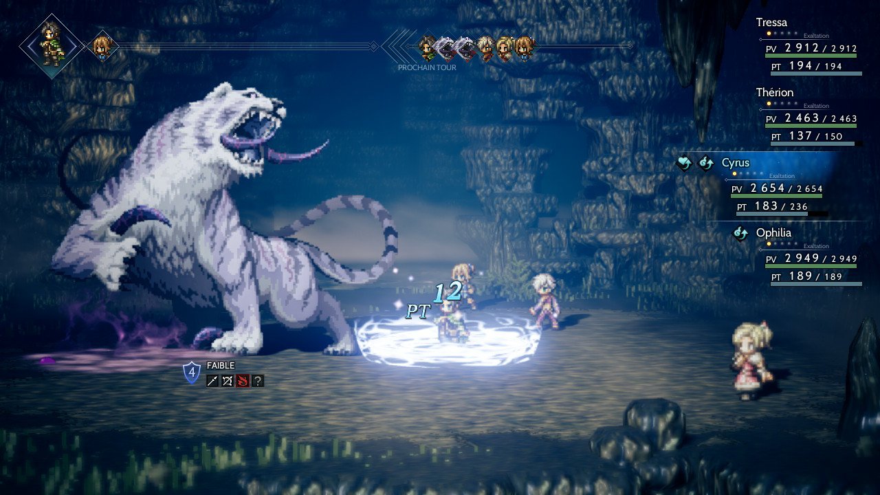 Exemple d'un combat de boss