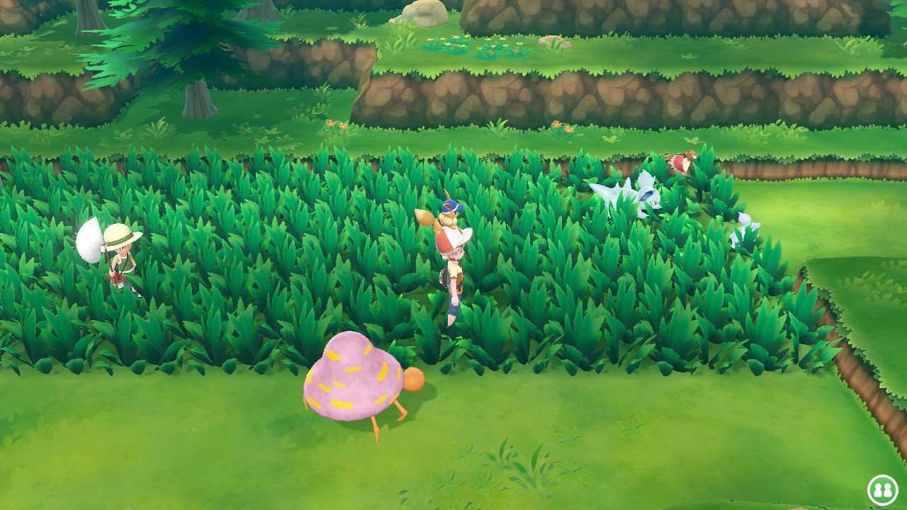 Les Pokémons aparraissent véritablement dans les hautes herbes