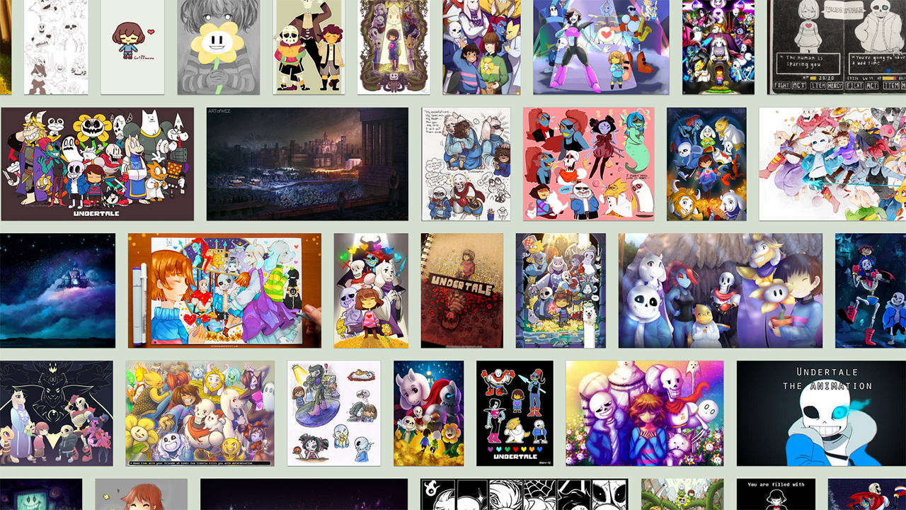 Une galerie de fan arts d'Undertale